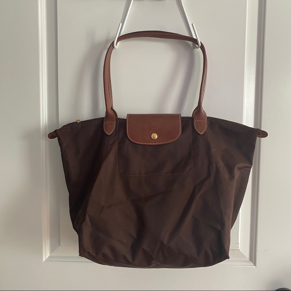 PRICE DROP! Brown Longchamp Le Pliage Tote Bag
